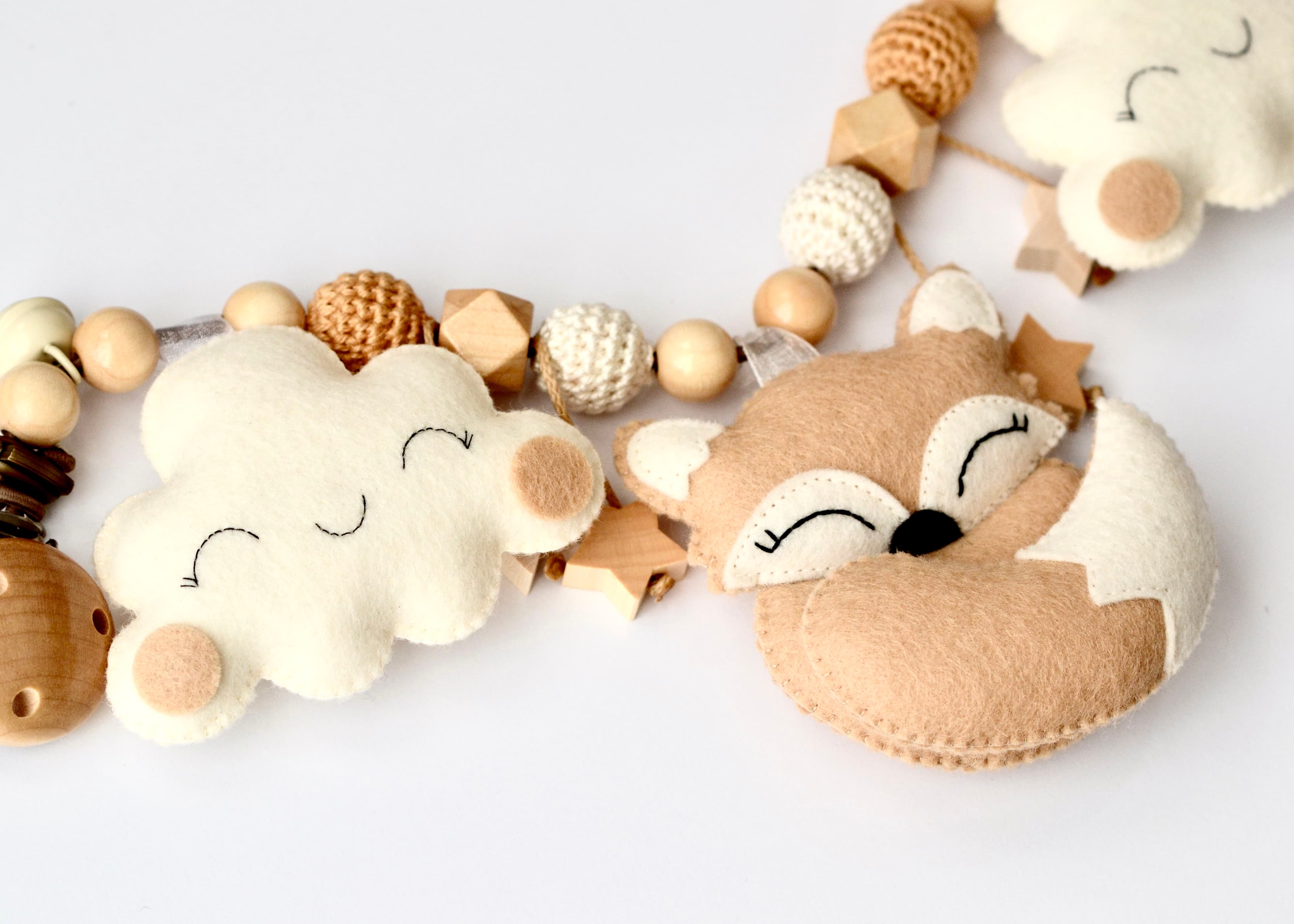 Kinderwagenkette Fuchs Beige - 2