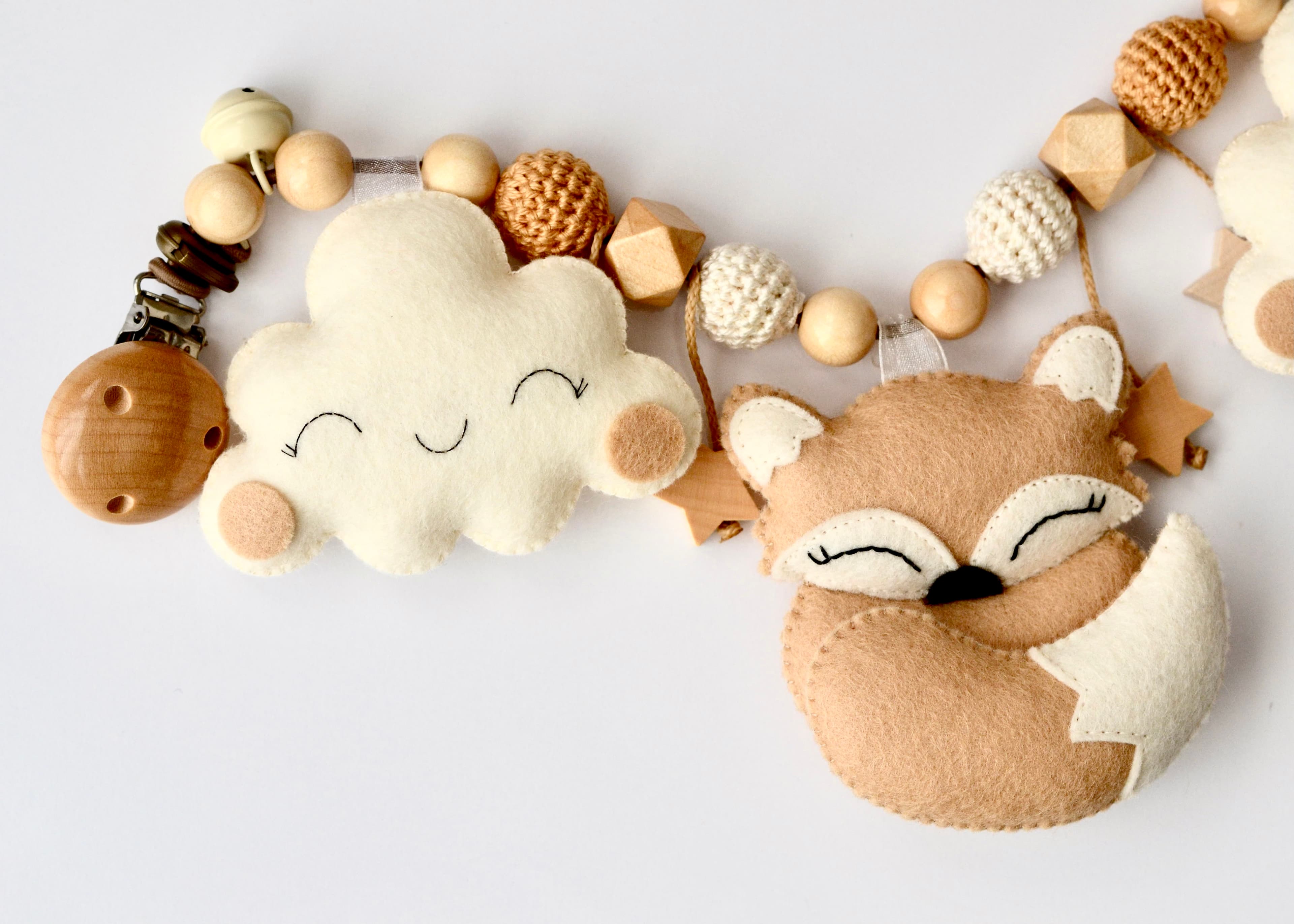 Kinderwagenkette Fuchs Beige - 3