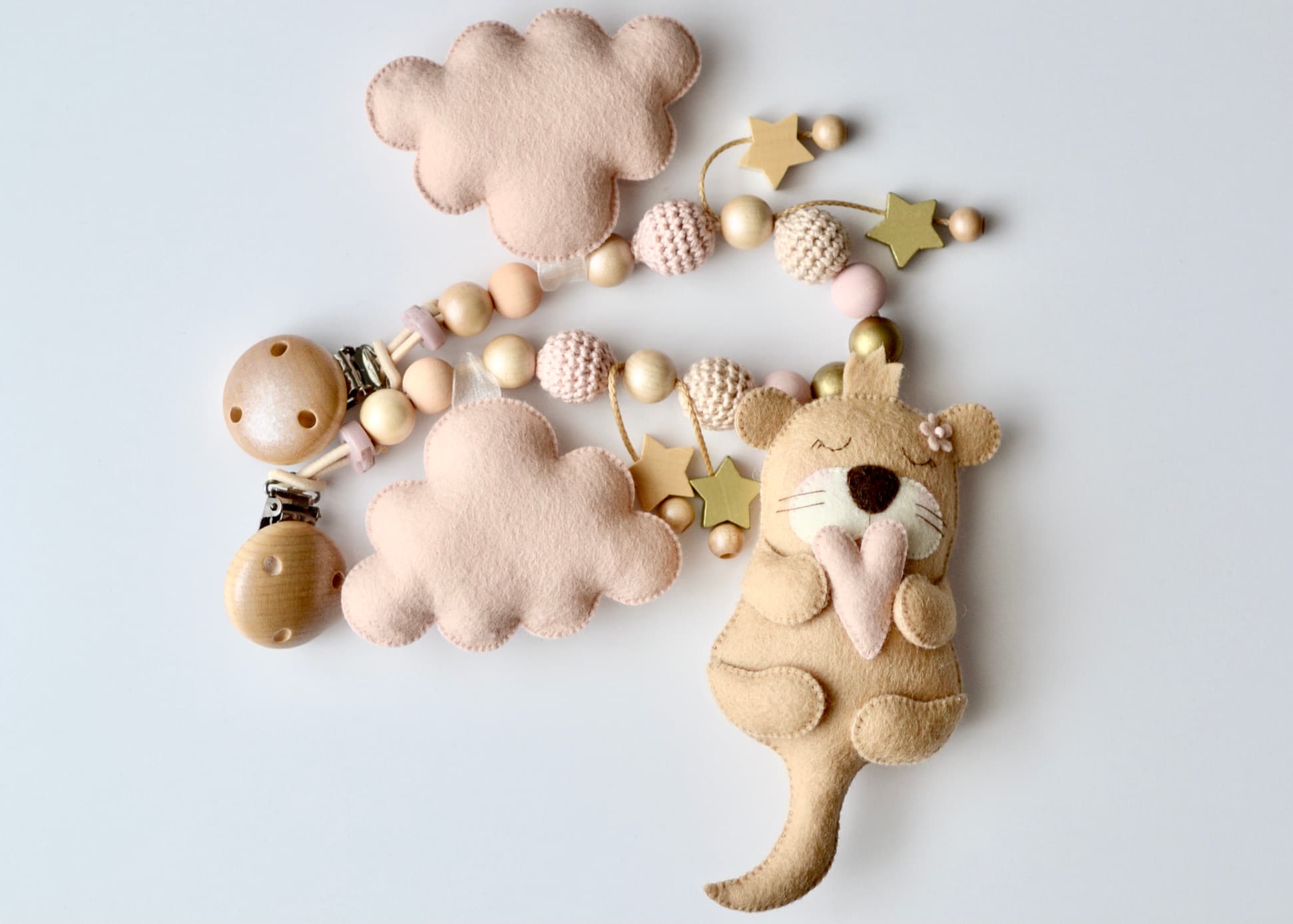 Kinderwagenkette Otter, Wolken und Sternen