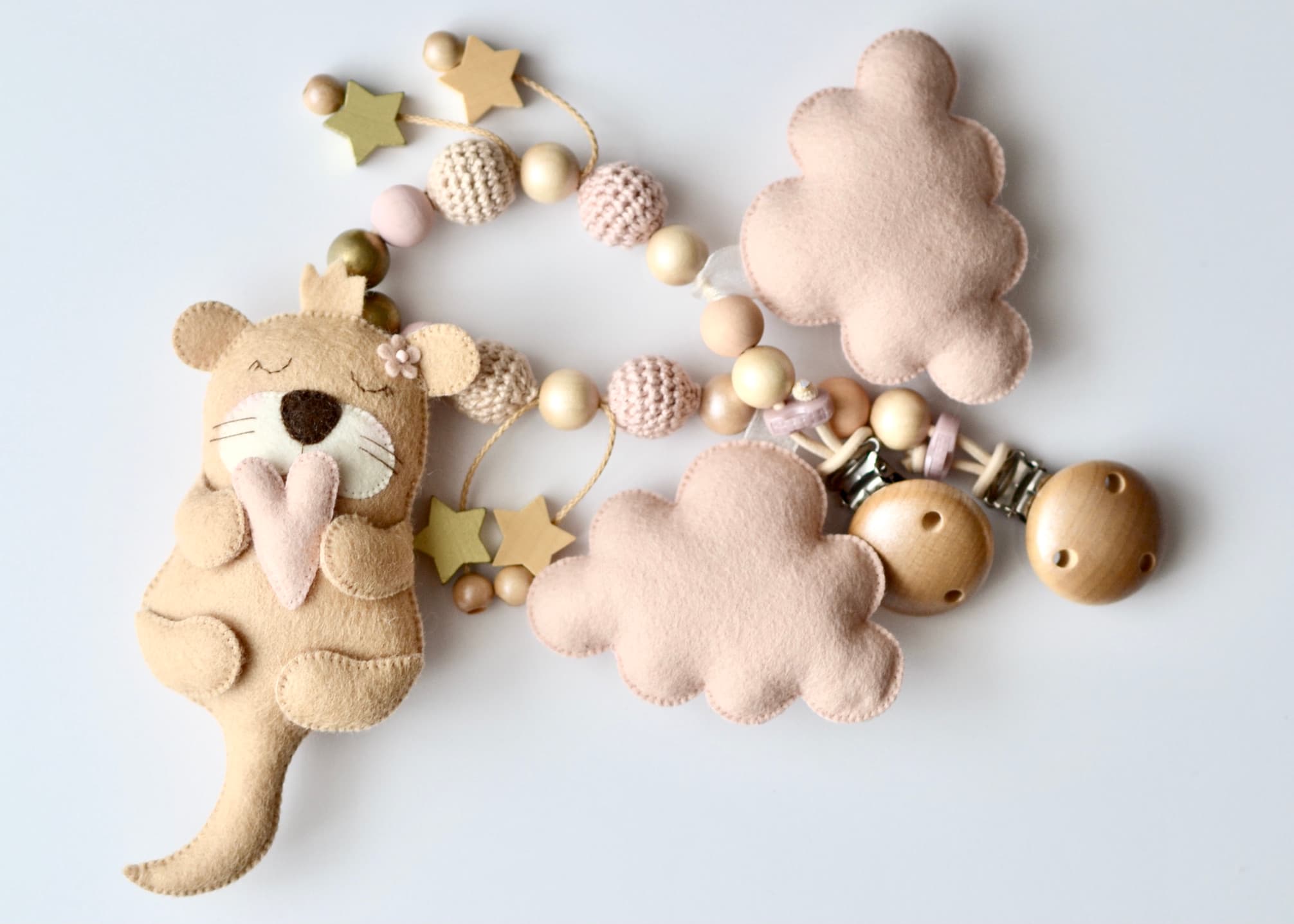 Kinderwagenkette Otter, Wolken und Sternen - 2