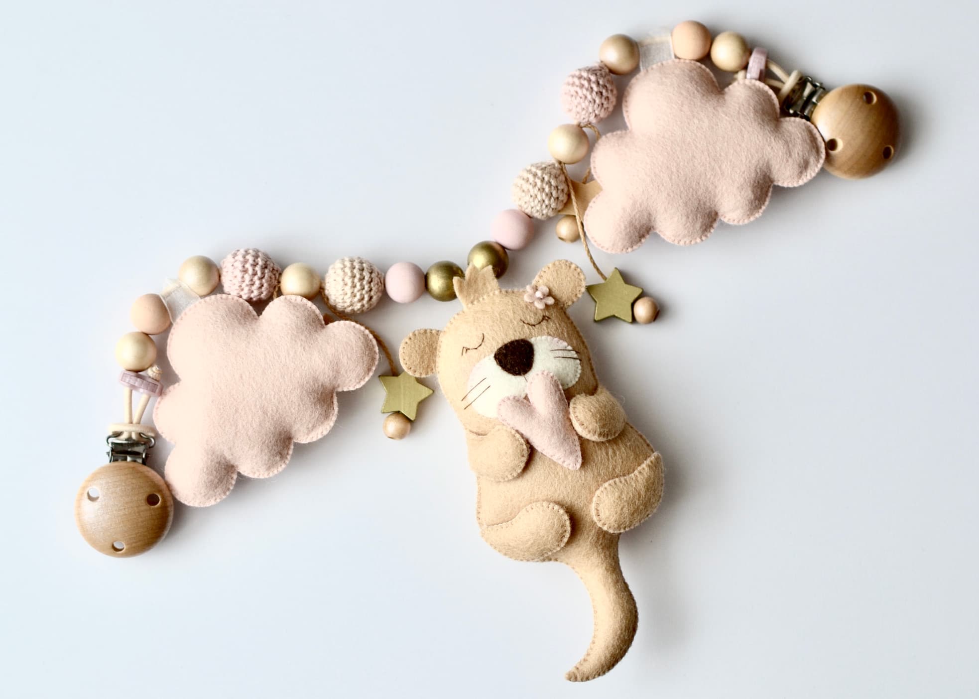 Kinderwagenkette Otter, Wolken und Sternen - 3