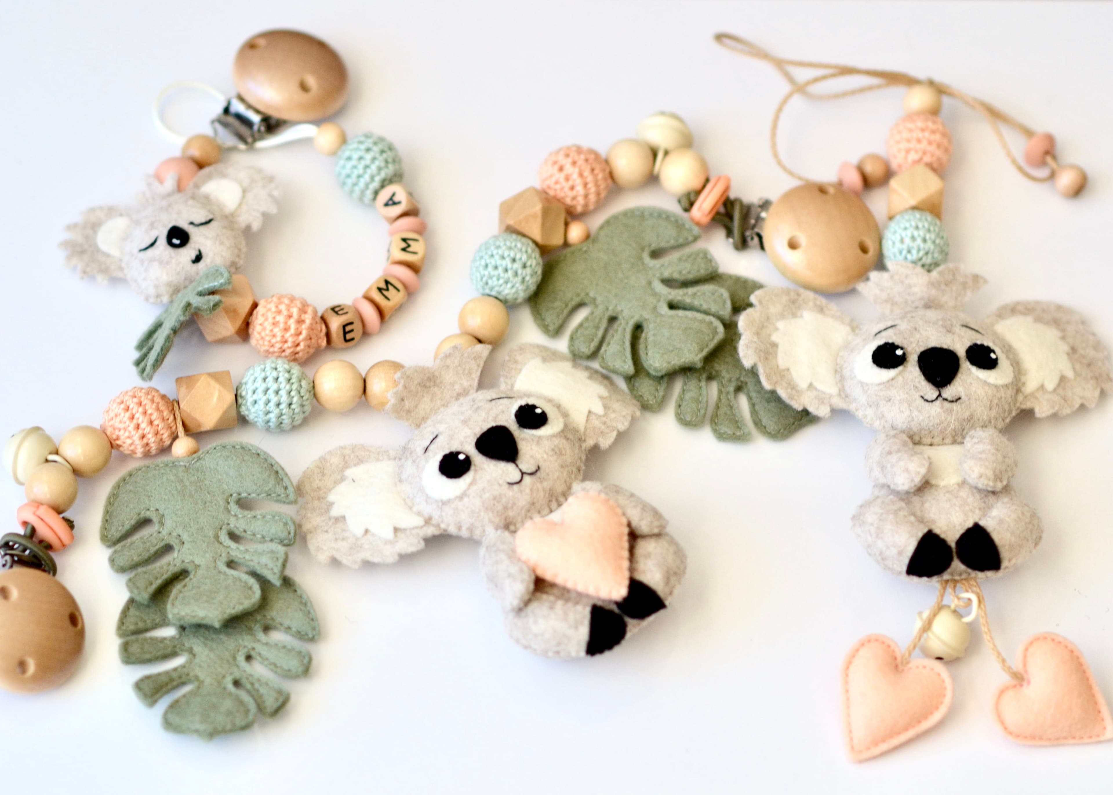 Geschenkset Koala MaxiCosi und Schnullerkette - 2