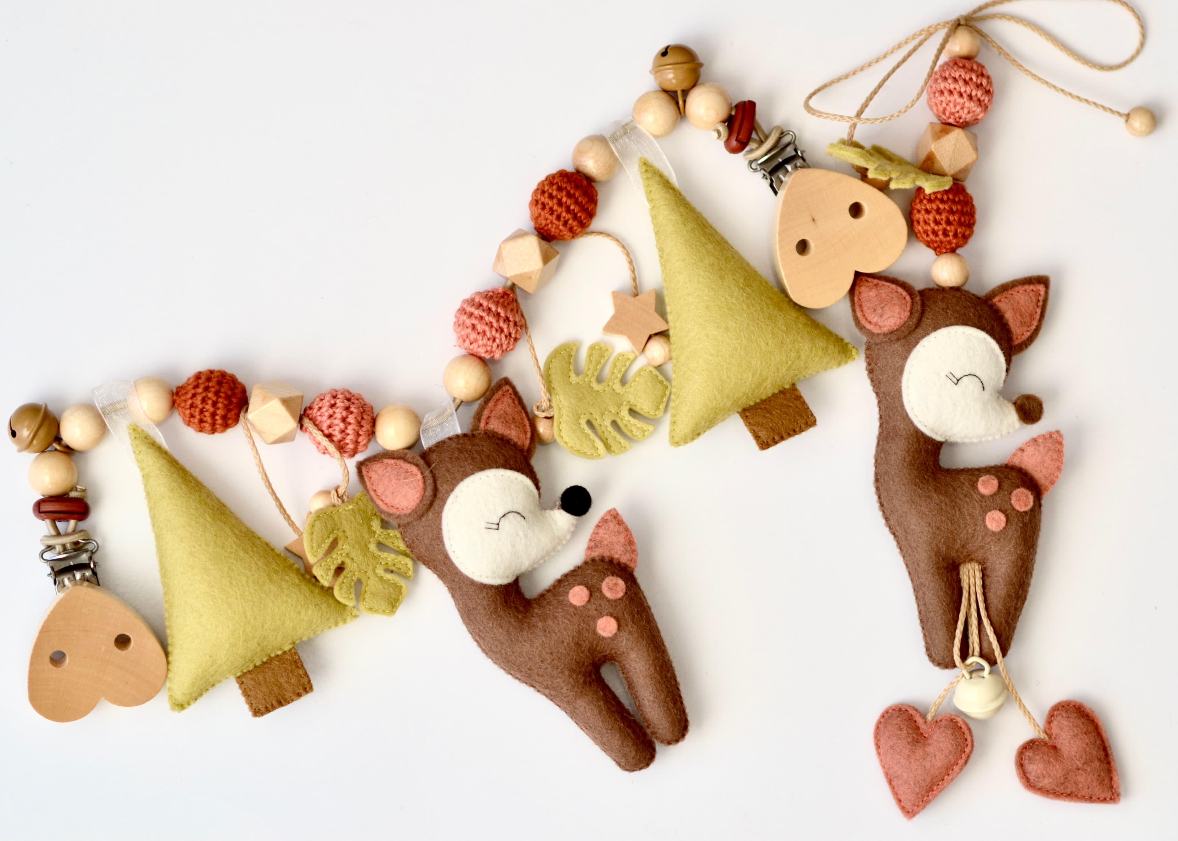 Kinderwagenkette Hirsch und MaxiCosi