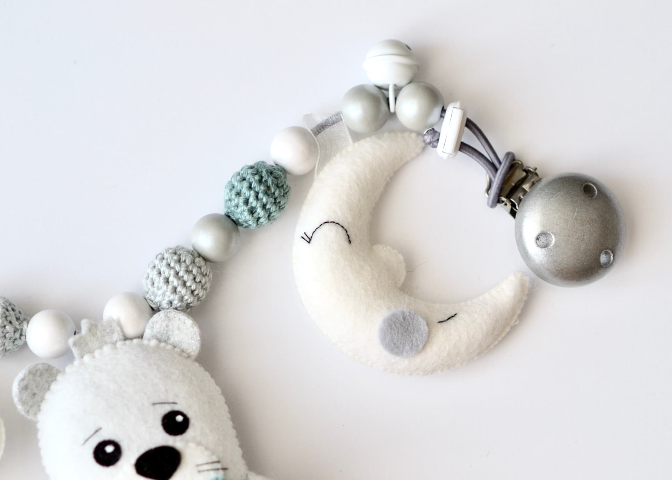 Kinderwagenkette Otter Grau - 2