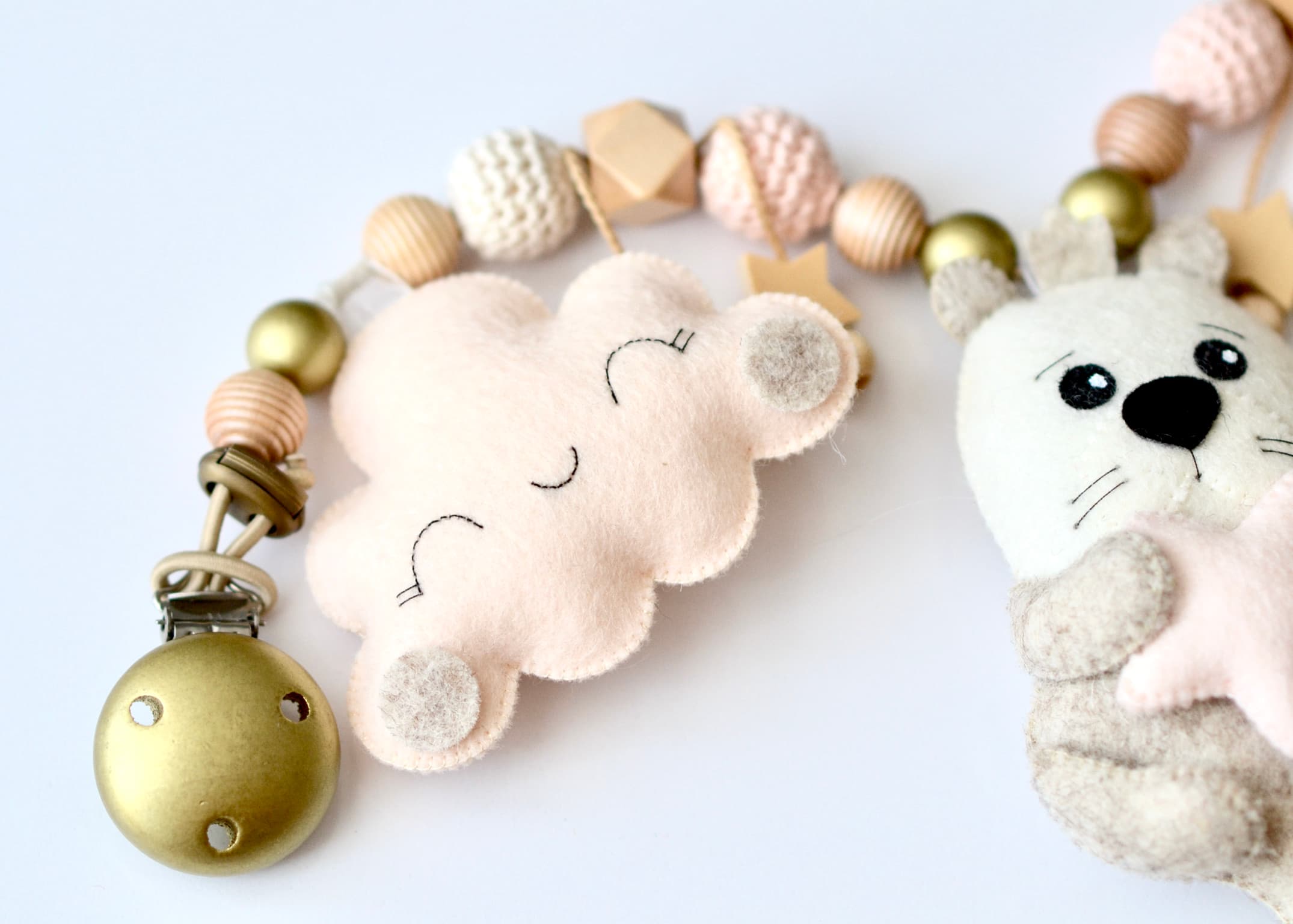 Kinderwagenkette Otter, Wolke und Mond - 3