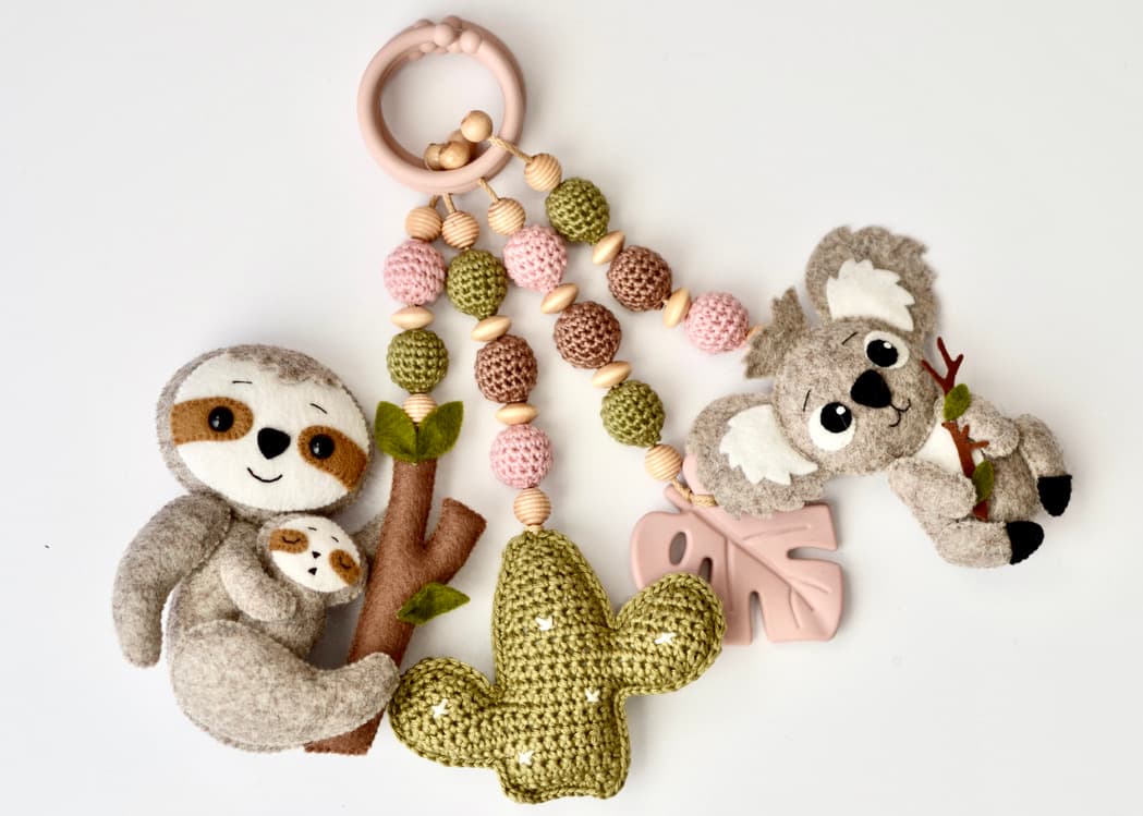 Spielbogen Faultier Koala Kaktus Monstera - 2